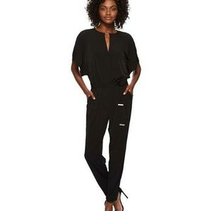 Michael Michael Kors Square-Sleeve Jumpsuit
